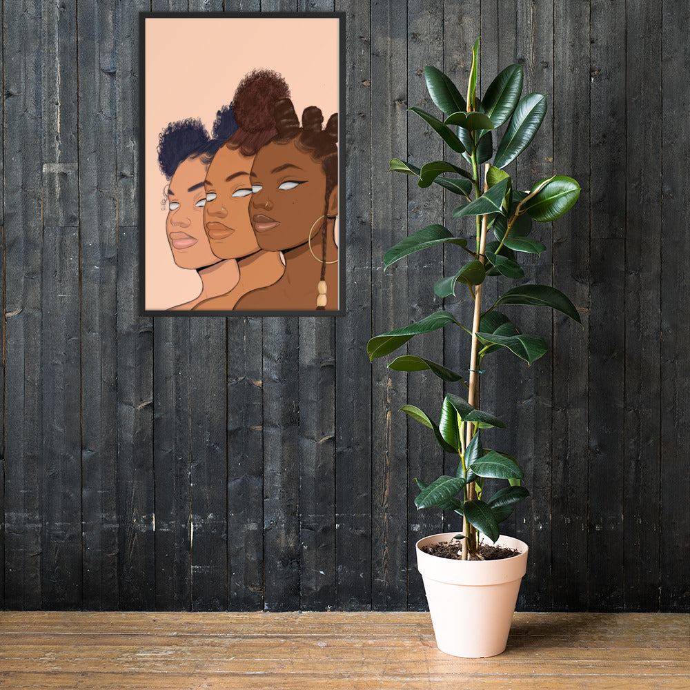 Hues Framed poster