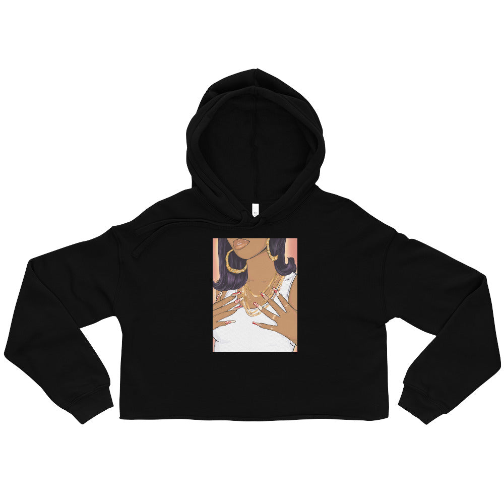 Hot Girl #2 Crop Fleece Hoodie