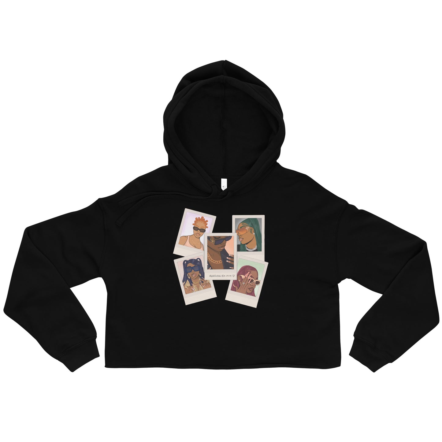 IT Girl Polaroid Crop Fleece Hoodie