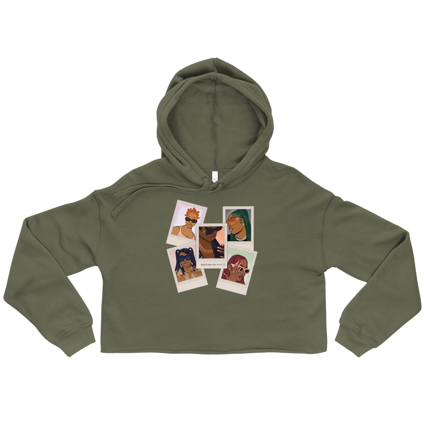 IT Girl Polaroid Crop Fleece Hoodie