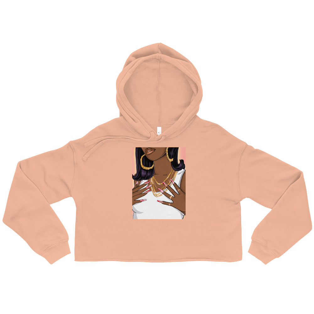 Hot Girl Crop Fleece Hoodie