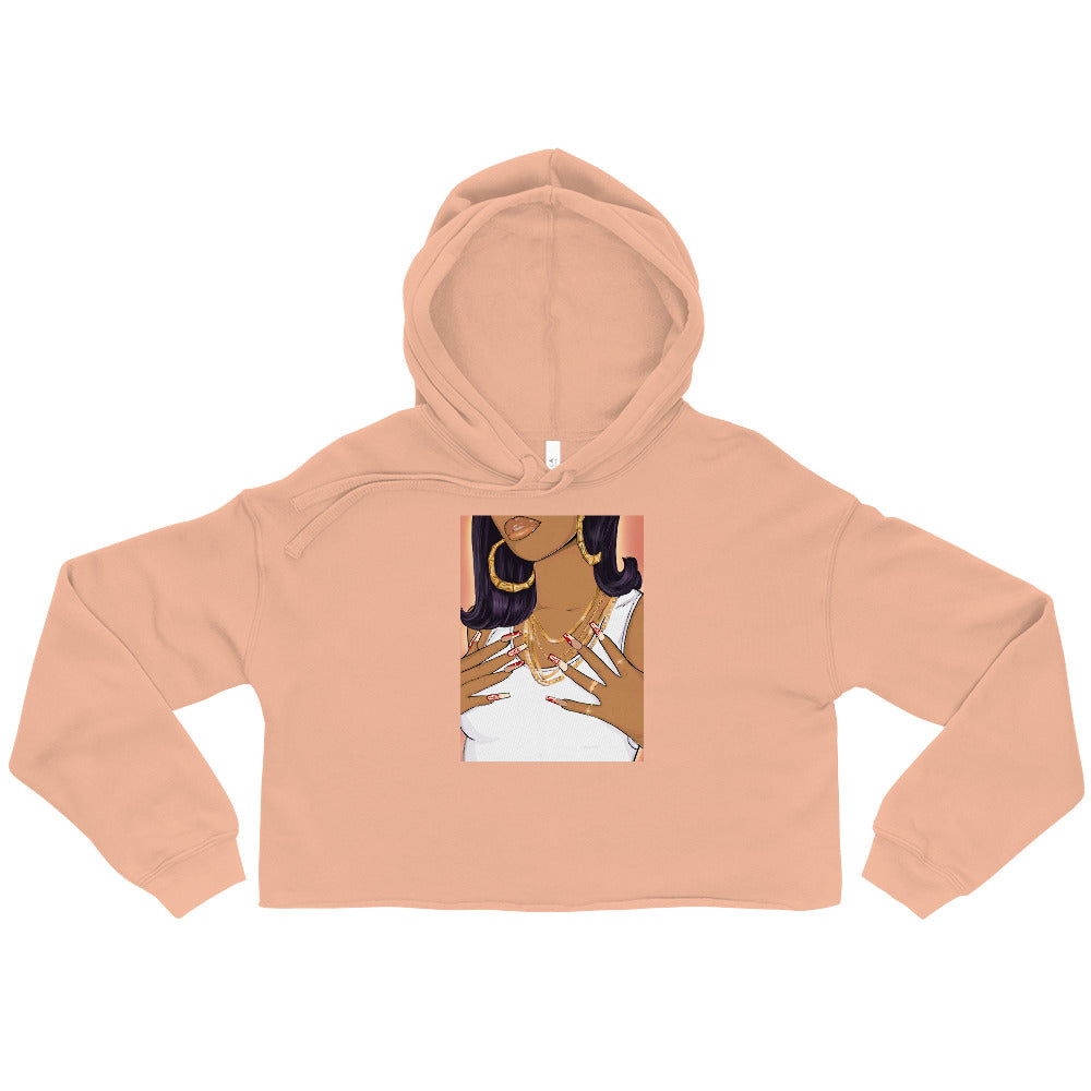 Hot Girl #2 Crop Fleece Hoodie