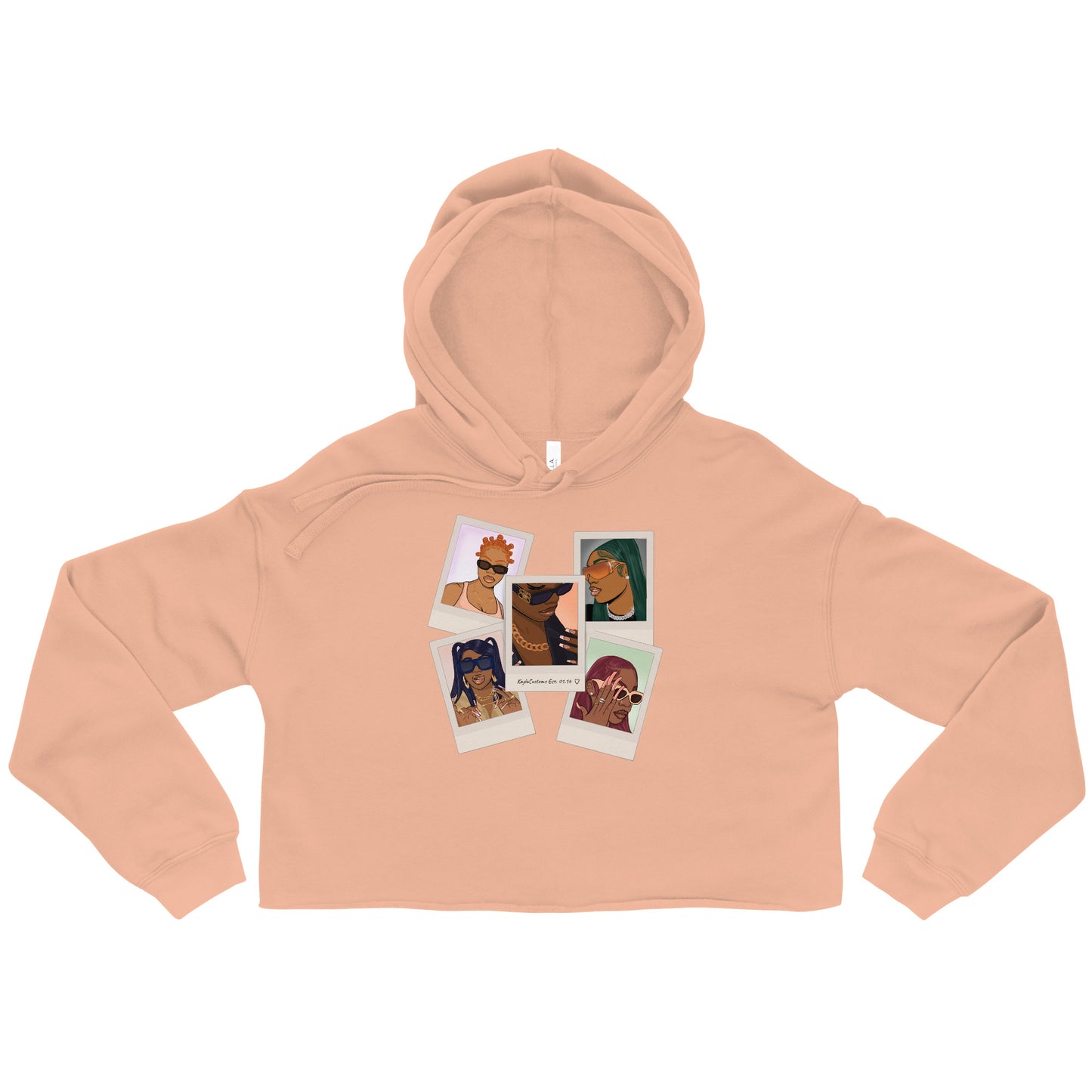 IT Girl Polaroid Crop Fleece Hoodie