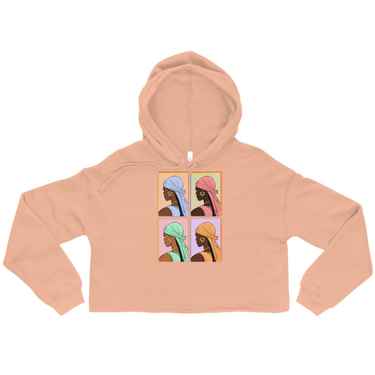 Satin Crop Hoodie