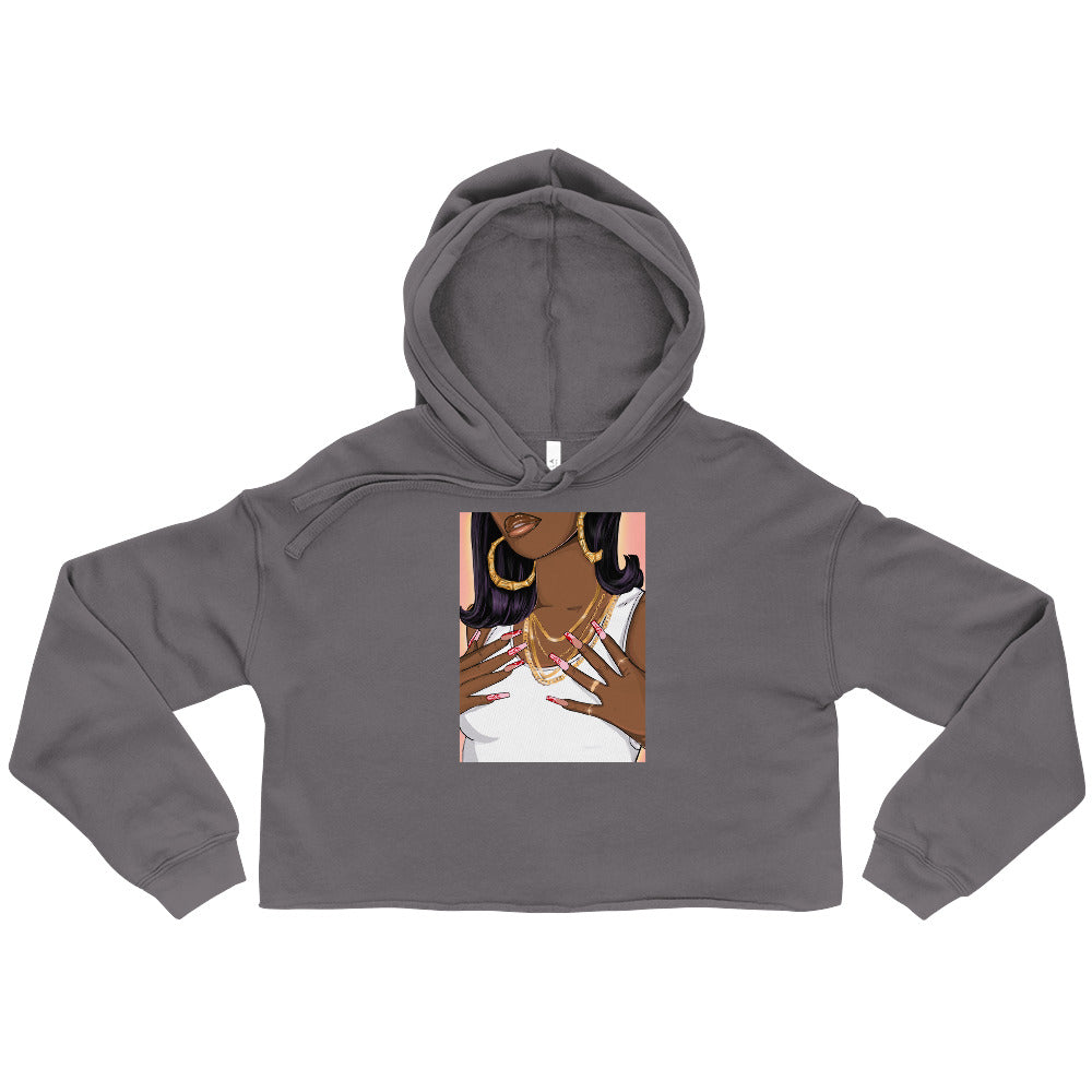 Hot Girl Crop Fleece Hoodie